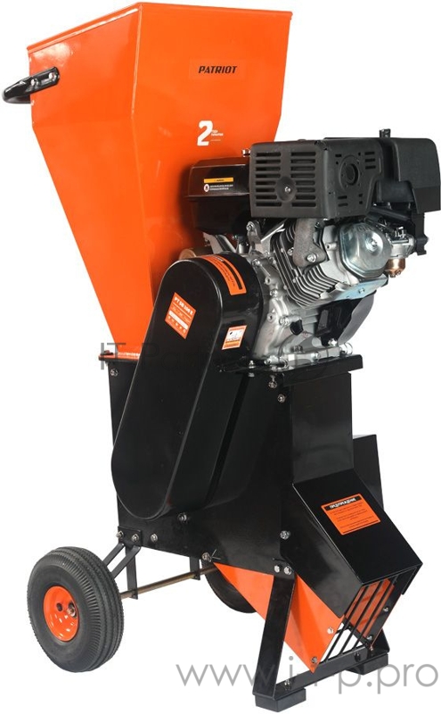 Измельчитель PATRIOT PT SB 100E 13лс 4ткт 3600об/мин макс4''(101м) 16ножей16 раструб/мусора160мм