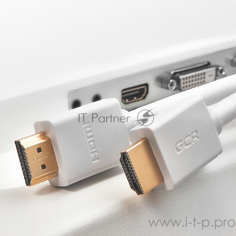 Greenconnect Кабель 2.5m HDMI версия 2.0 HDR 4:2:2, Ultra HD, 4K 60 fps 60Hz/5K*30Hz, 3D, AUDIO, 18.0 Гбит/с, 28/28 AWG, OD7.3mm, тройной экран, белый, 33-050569 Greenconnect Кабель 2.5m HDMI версия 2.0 HDR 4:2:2, Ultra HD, 4K 60 fps 60Hz/5K*30Hz, 3D