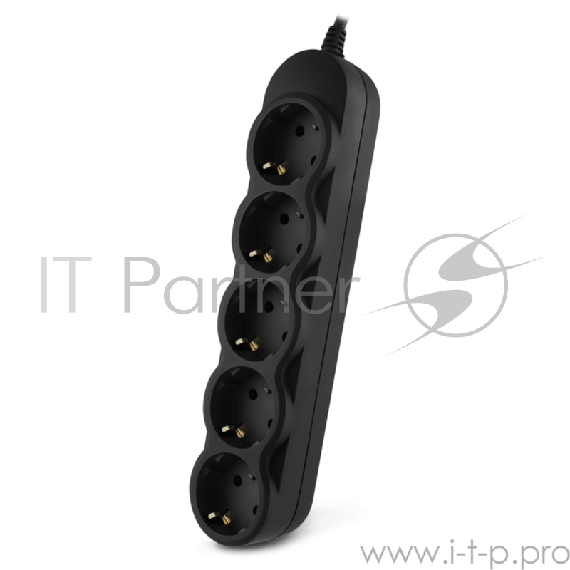 Удлинитель SVEN EX-I5 черный, 0,5 м, вх. вилка IEC-320 (C13), выходные розетки 5? СЕЕ 7/4 Extender SVEN EX-I5 black, 0.5 m, input IEC-320 (C13), 5 outlets СЕЕ 7/4
