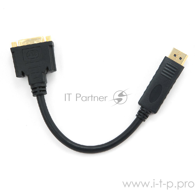 Кабель-переходник DisplayPort->DVI(F) Gembird Cablexpert A-DPM-DVIF-002-W (0.20м)
