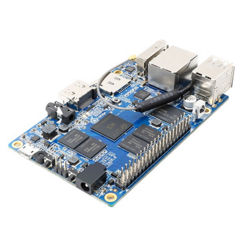 Компьютер одноплатный Orange Pi Plus 2E, Allwinner H3 Quad Core 1.6GHz, 2GB DDR3 RAM, HDMI, TF card slot (Max. 32GB), LAN, Three USB 2.0 HOST, one USB 2.0 OTG, WiFi, IR-port, 40xGPIO