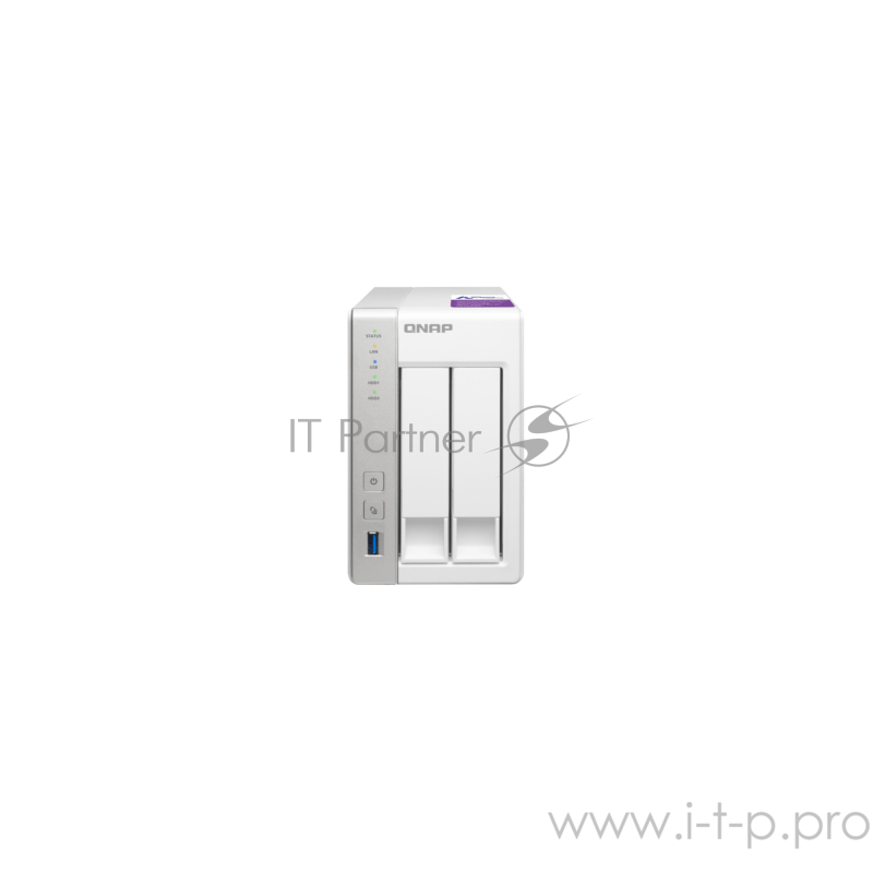 Дисковый массив QNAP TS-231P Сетевое хранилище 2xHDD Hot-Plug 3.5