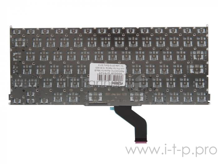 Клавиатура для Apple для MacBook Pro для Retina 13 A1425, для Late 2012-Early 2013, Г-образный Enter UK