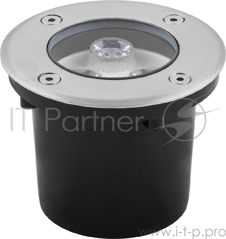 Светильник тротуарный FERON 32013 3LED холодный белый, 3W, 100*H80mm, внутренний д.: 80mm, IP 67