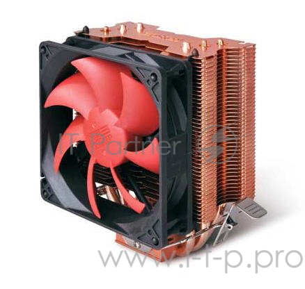 Кулер PCCooler S93+ S775/115X/AM2/2+/AM3/3+/AM4/FM (32 шт/кор, TDP 115W, вент-р 90мм, 3 тепловые трубки 6мм, 2200RPM, 22dBa)