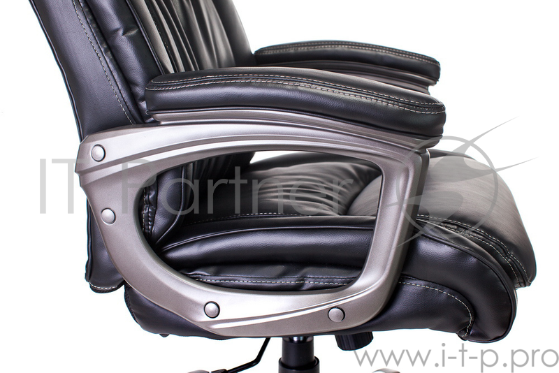 Кресло руководителя Бюрократ T-9914/BLACK черный рец.кожа/кожзам
