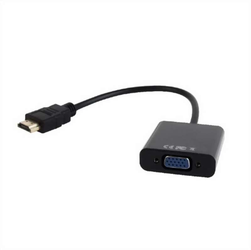 Кабель-переходник HDMI->D-Sub(F)+аудио Gembird Cablexpert A-HDMI-VGA-03 (0.15м)