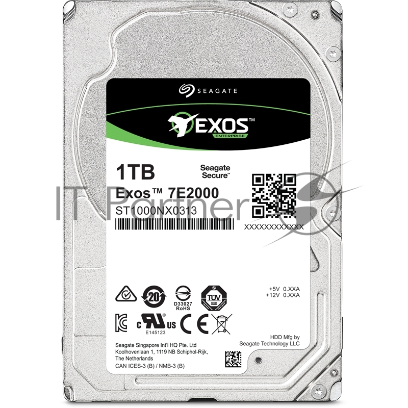 Жесткий диск 1TB Seagate Capacity (ST1000NX0313) {SATA 6.0Gb/s, 7200 rpm, 128mb buffer, 2.5