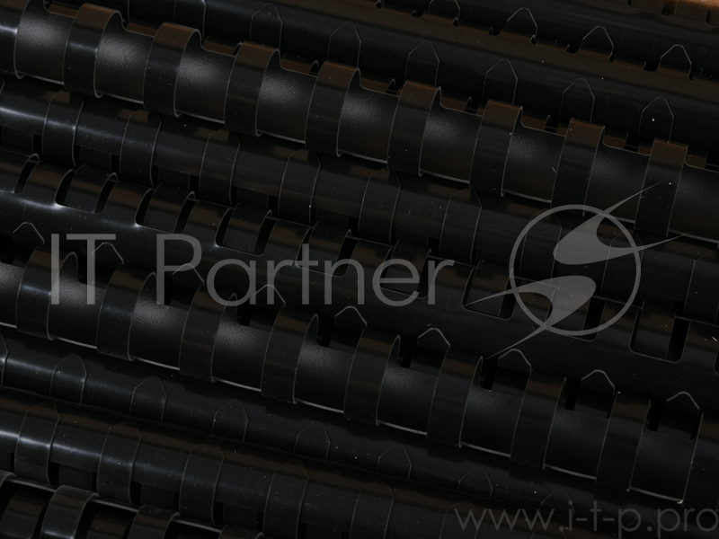 Пластиковые пружины для переплета ГЕЛЕОС 14 мм (90-111 лист), черные, 100 шт.