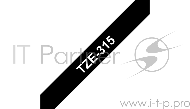 Наклейка ламинированная TZ-E315 (6 мм бел/черн, TZ-315)