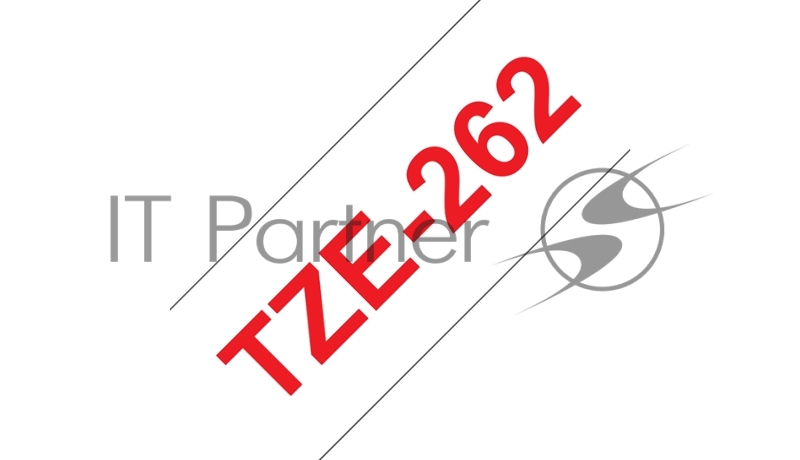 Наклейка ламинированная TZ-E262 (36 мм красн/бел)