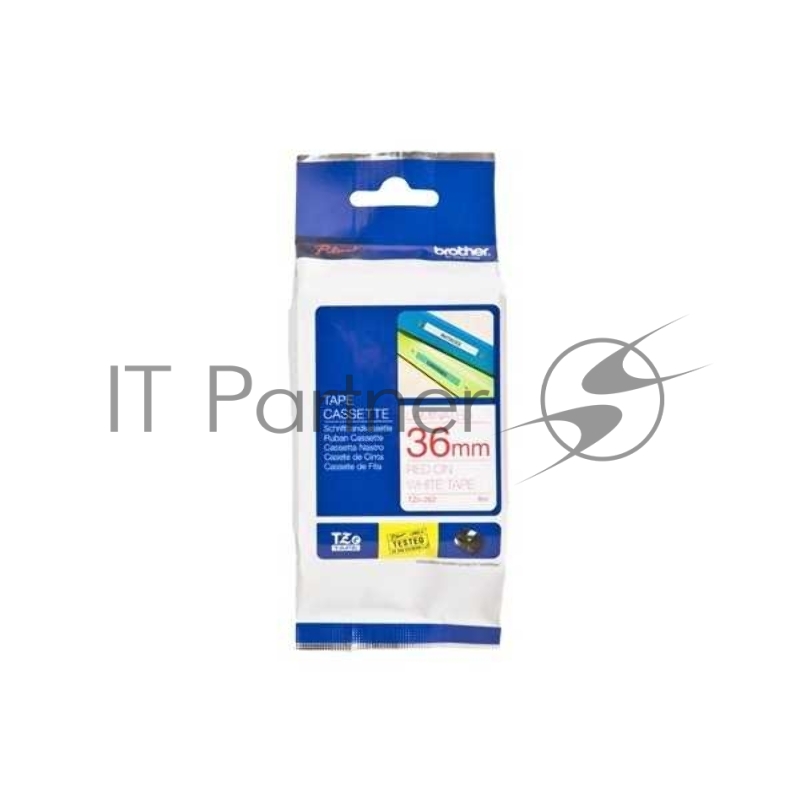 Наклейка ламинированная TZ-E262 (36 мм красн/бел)