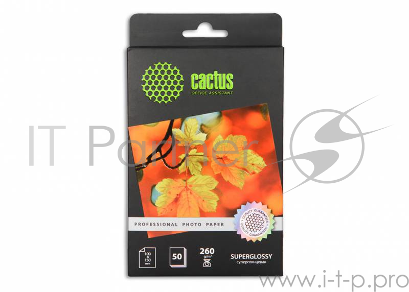 Фотобумага Cactus CS-HGA626050 Professional суперглянцевая 10x15 260 г/м2 50 листов