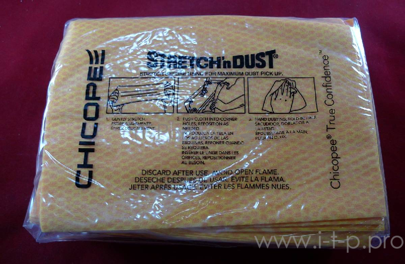 Салфетки для сбора и удаления тонера Stretchn Dust Wipes (Katun/Chicopee) пак/40шт