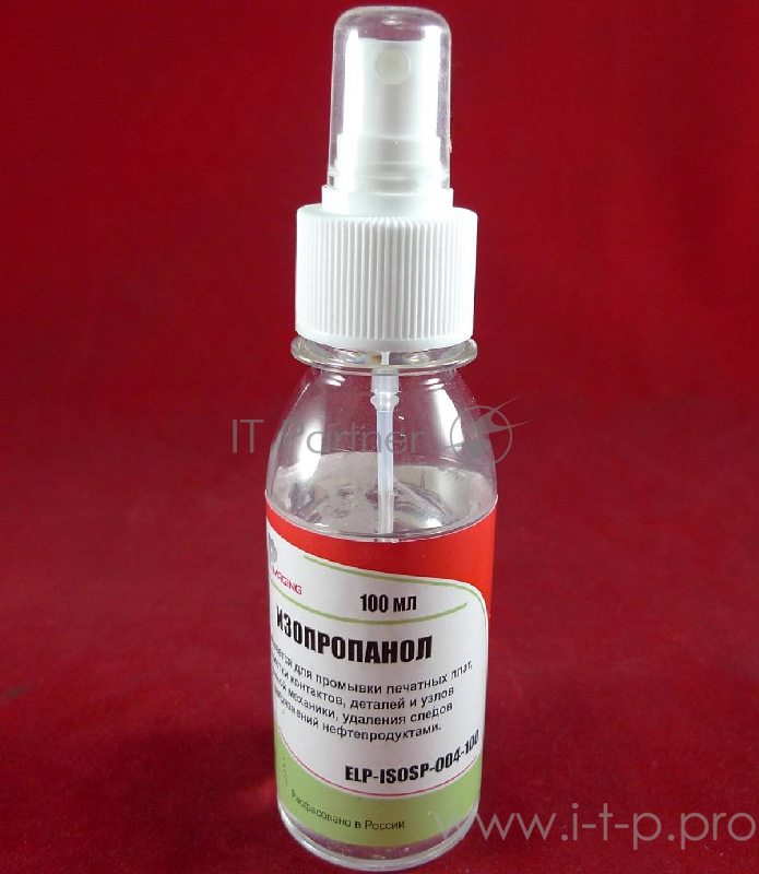 Изопропиловый спирт (химически чистый, без запаха) ELP Imaging® (фл.100 мл.спрей) Shell фас.Россия