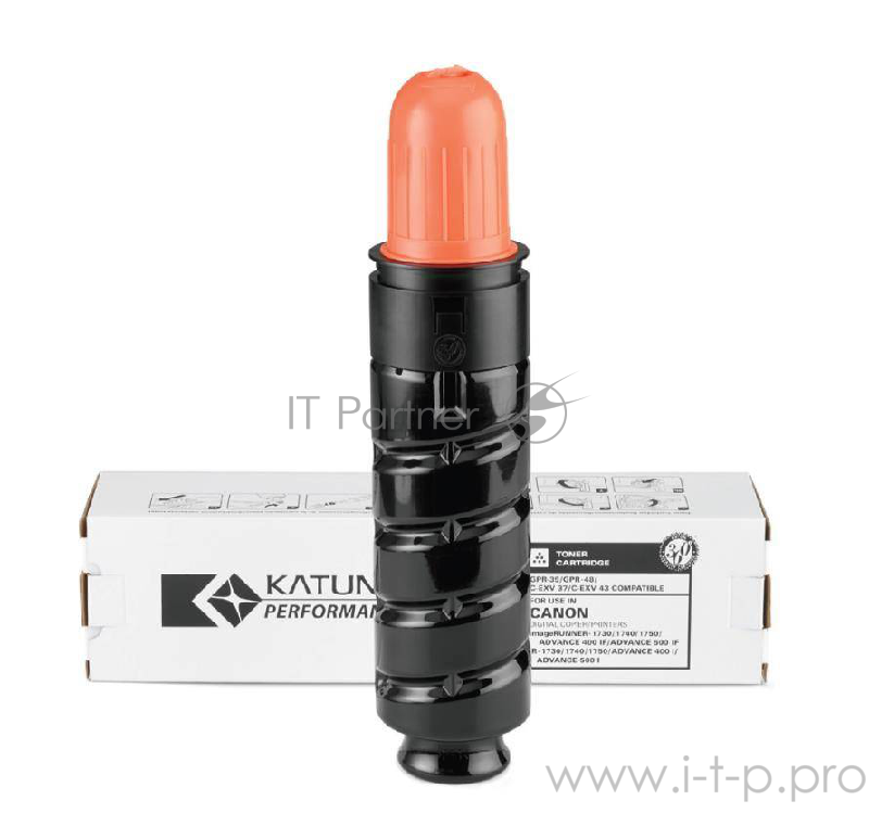Тонер-картридж Canon iR 1730/1740/1750/ Adv 400/500 C-EXV37/C-EXV43 (туба 696г) Katun