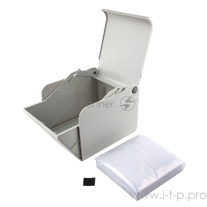 Контейнер д/CD Aidata CD80 (40конв д/2CD,откидн стенка,серый,пластик)