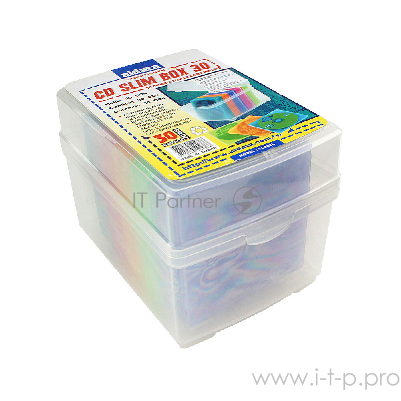Контейнер д/CDбоксов Aidata CD30SL (30тонк цв боксов, 2разд,полип,проз)