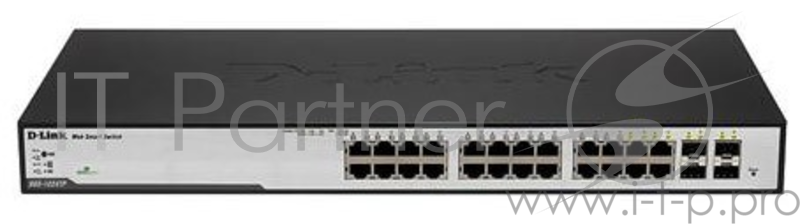 Коммутатор D-Link DES-3200-26/C1A управляемый 19U 24x10/100BASE-TX 2x10/100/1000BASE-T/Mini GBIC (SFP)