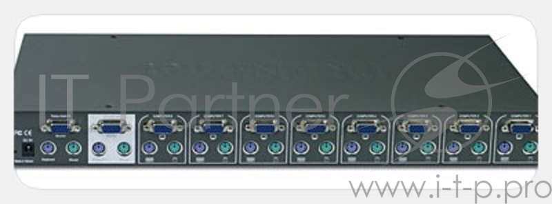Переключатель TRENDNet TK-802R 8-ми портовый стоечный коммутатор КВМ с экранным меню OSD