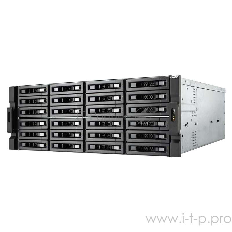 Сетевое хранилище без дисков SMB QNAP TVS-2472XU-RP-i5-8G 24-Bay NAS, Intel Core i5-8500 6-core 3.0 GHz (up to 4.0 GHz), 8 GB UDIMM DDR4 (2 x 4GB), 24x 2.5