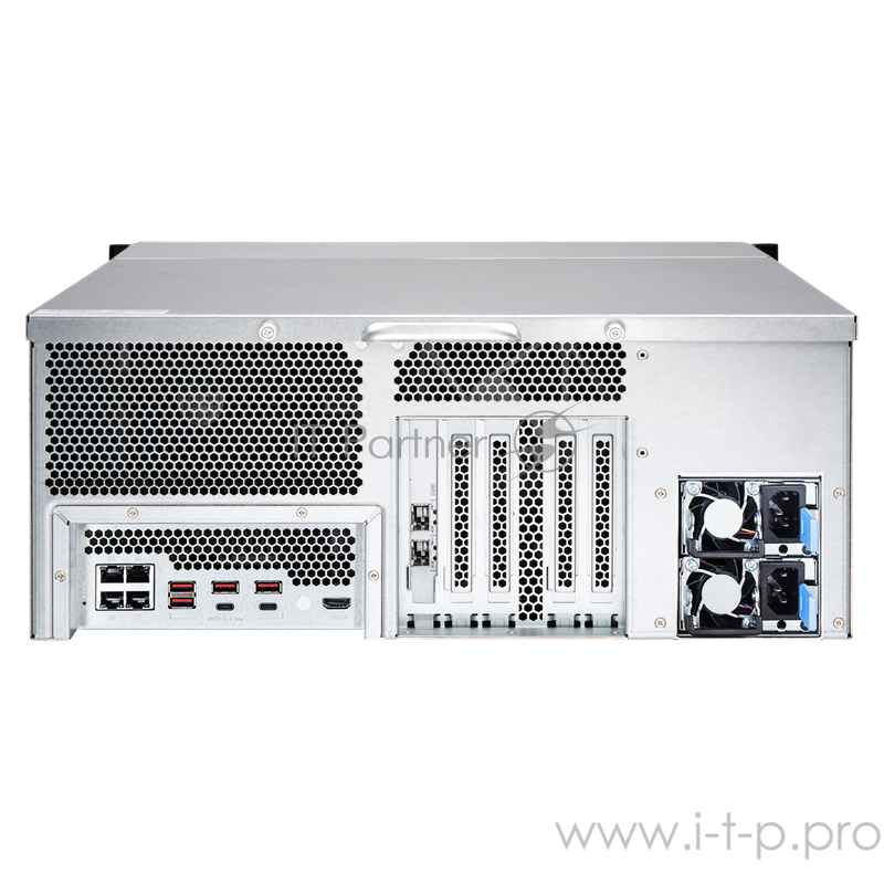 Сетевое хранилище без дисков SMB QNAP TVS-2472XU-RP-i5-8G 24-Bay NAS, Intel Core i5-8500 6-core 3.0 GHz (up to 4.0 GHz), 8 GB UDIMM DDR4 (2 x 4GB), 24x 2.5