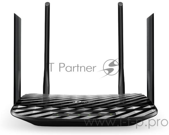 Роутер беспроводной TP-Link Archer A6 AC1350 10/100/1000BASE-TX черный