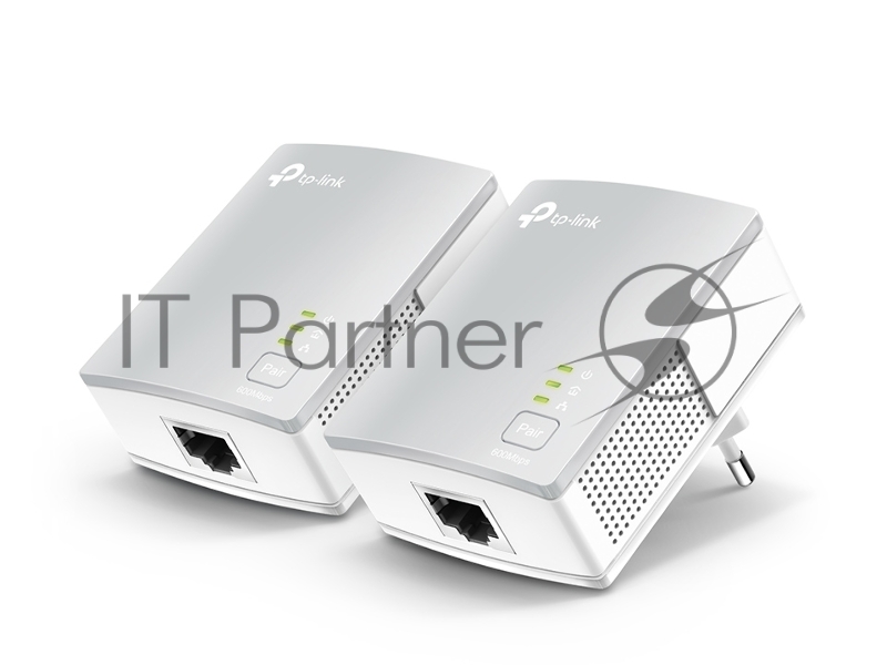 Сетевое оборудование TP-Link TL-PA4010KIT AV600 Nano Powerline Ethernet Adapter Starter Kit, Ultra Compact Size, 500Mbps Powerline Datarate, 10/100Mbps Fast Ethernet, HomePlug AV, Green Powerline, Plug and Play, Twin Pa