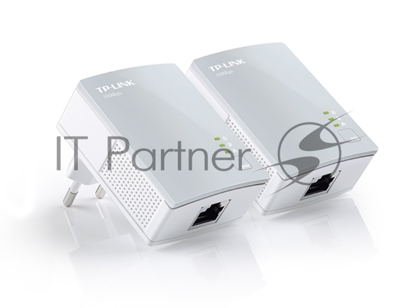 Сетевое оборудование TP-Link TL-PA4010KIT AV600 Nano Powerline Ethernet Adapter Starter Kit, Ultra Compact Size, 500Mbps Powerline Datarate, 10/100Mbps Fast Ethernet, HomePlug AV, Green Powerline, Plug and Play, Twin Pa