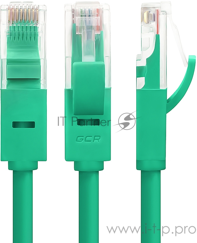 Патч-корд Greenconnect Патч-корд UTP прямой 0.3 m AWG24 кат.5е, RJ45, медь, литой, многожильный (Зеленый), пластик пакет (GCR-LNC05-0.3m)