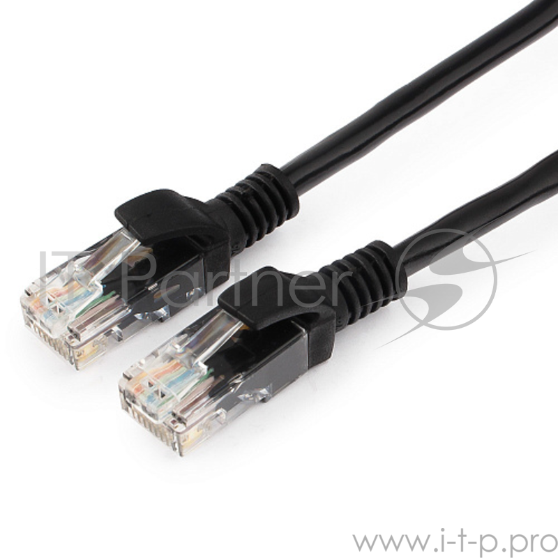 Патч-корд UTP Gembird кат.5e, 5м, литой, многожильный (черный)