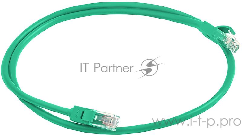 Greenconnect Патч-корд прямой 0.2m, UTP кат.5e, зеленый, позолоченные контакты, 24 AWG, литой, GCR-LNC05-0.2m, ethernet high speed 1 Гбит/с, RJ45, T568B Greenconnect Патч-корд прямой 0.2m, UTP кат.5e, зеленый, позолоченные контакты, 24 AWG, литой, GC