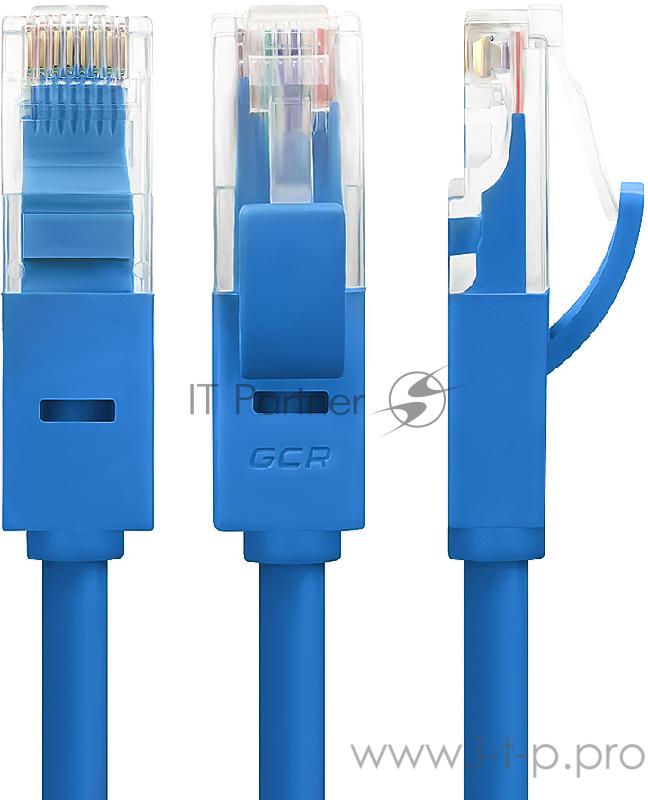 Greenconnect Патч-корд прямой 4.0m UTP кат.5e, синий, позолоченные контакты, 24 AWG, литой, GCR-LNC01-4.0m, ethernet high speed 1 Гбит/с, RJ45, T568B Greenconnect Патч-корд прямой 4.0m UTP кат.5e, синий, позолоченные контакты, 24 AWG, литой, GCR-LNC0