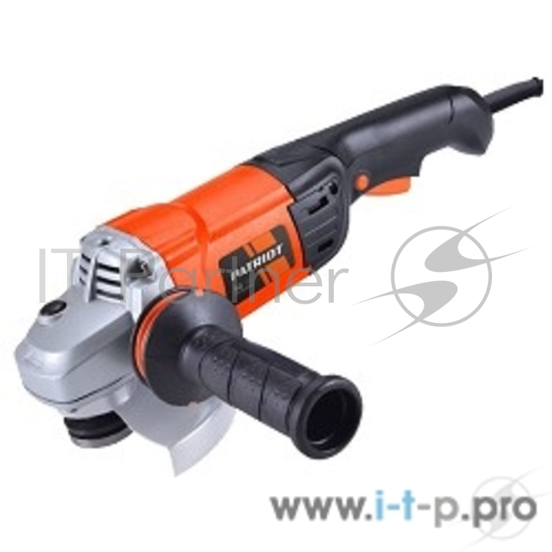 Шлифовальные машины Машина углошлифовальная (УШМ) PATRIOT AG150 110301225 {(УШМ) двуручная, регулировка скорости, вибро, пылезащищенная. Мощность 1400 Вт. Диаметр диска 150 мм.}