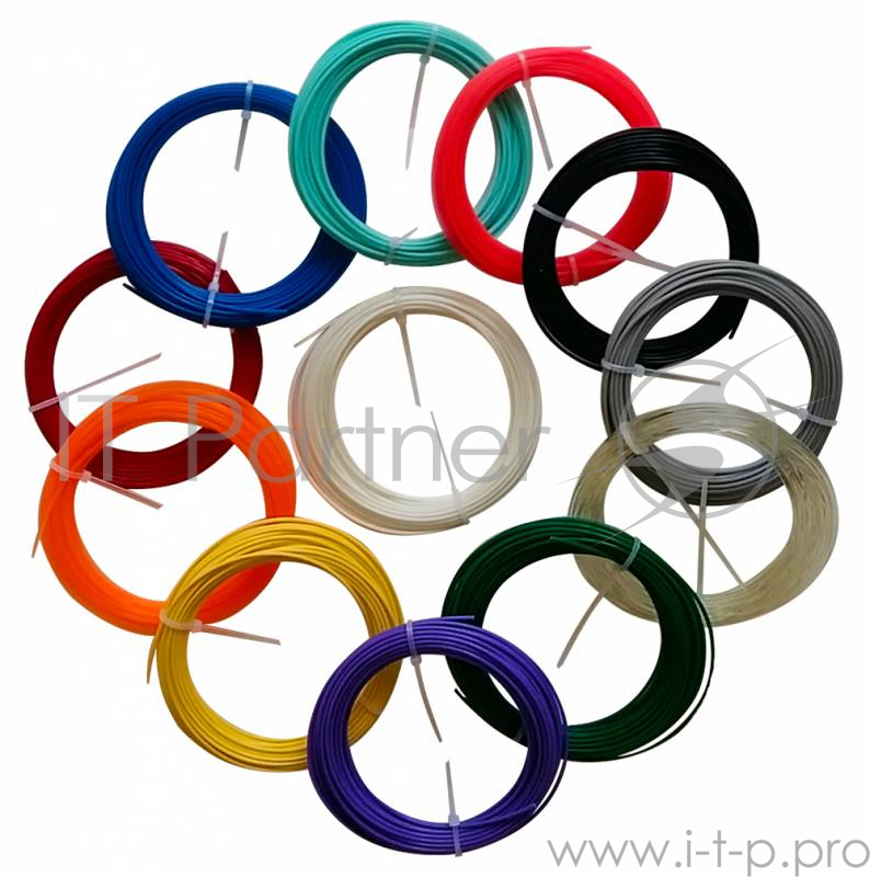 Пластик для ручки 3D Cactus CS-3D-PLA-12x10M PLA d1.75мм L10м 12цв.