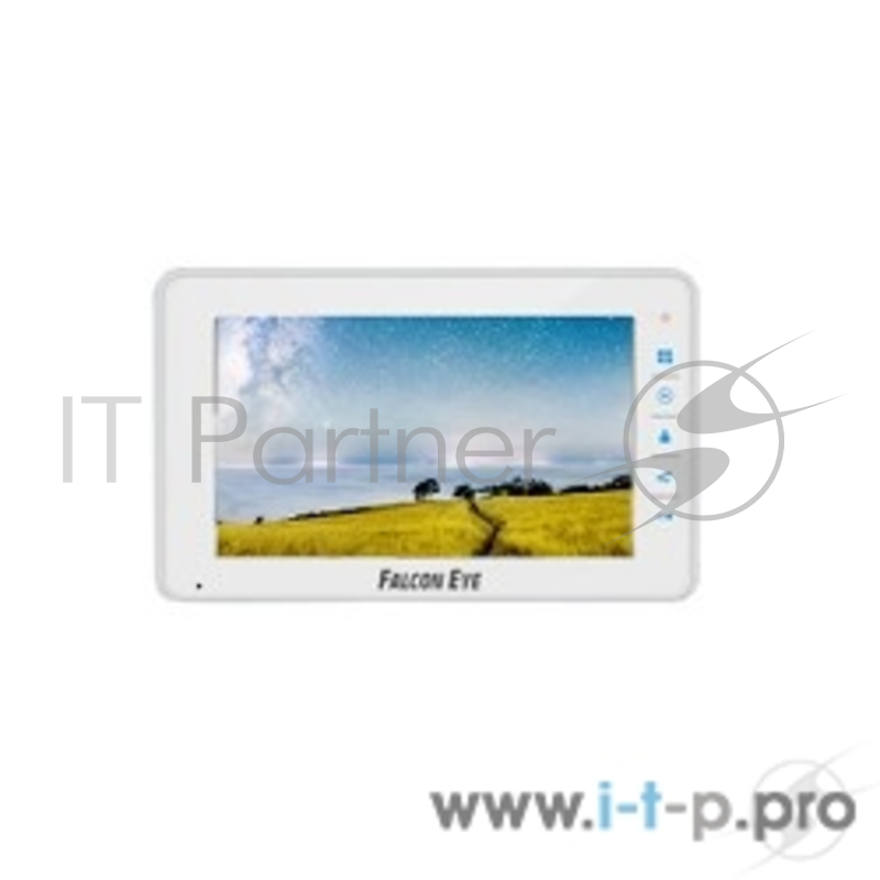 Домофоны Falcon Eye FE-70C4 цветной 7 дюймов, сенсорные кнопки, подключение 4 выз панели, и 3 доп. монитора