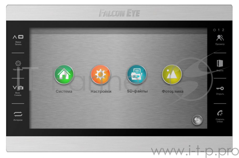 Видеодомофон Falcon Eye FE-101 ATLAS черный