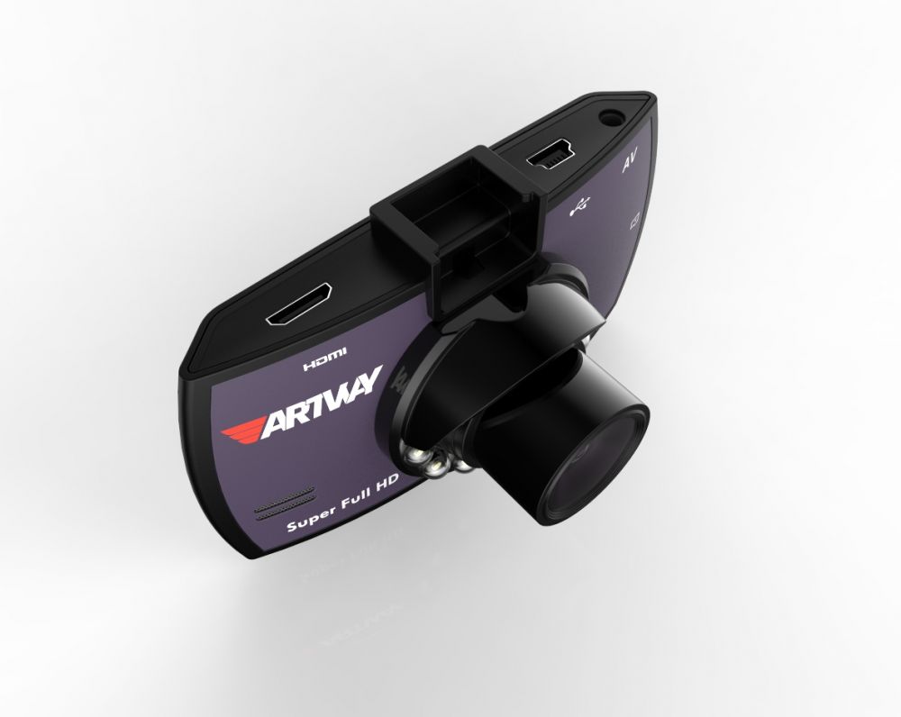 Видеорегистратор Artway 700 черный 3Mpix 1296x2304 1296p 170гр. Ambarella A7LA50