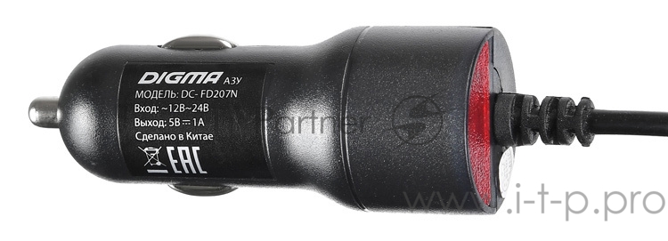 Видеорегистратор Digma FreeDrive 207 Night FHD черный 2Mpix 1080x1920 1080p 150гр. GP6248