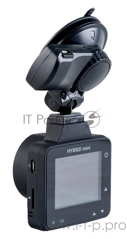 Видеорегистратор Silverstone F1 HYBRID mini pro черный 5Mpix 1296x2304 1296p 170гр. GPS внутренняя память:1Gb Ambarella A12