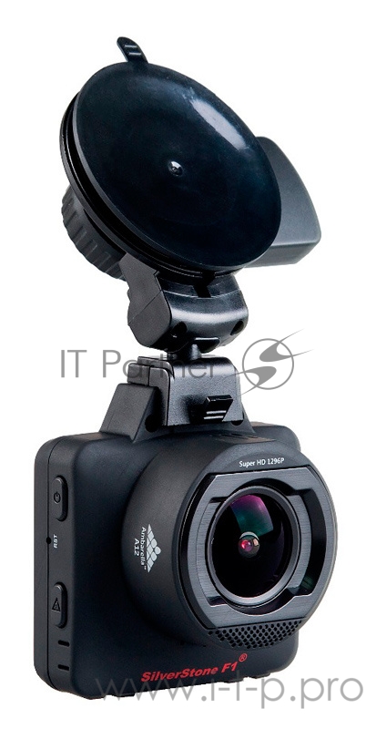 Видеорегистратор Silverstone F1 HYBRID mini pro черный 5Mpix 1296x2304 1296p 170гр. GPS внутренняя память:1Gb Ambarella A12