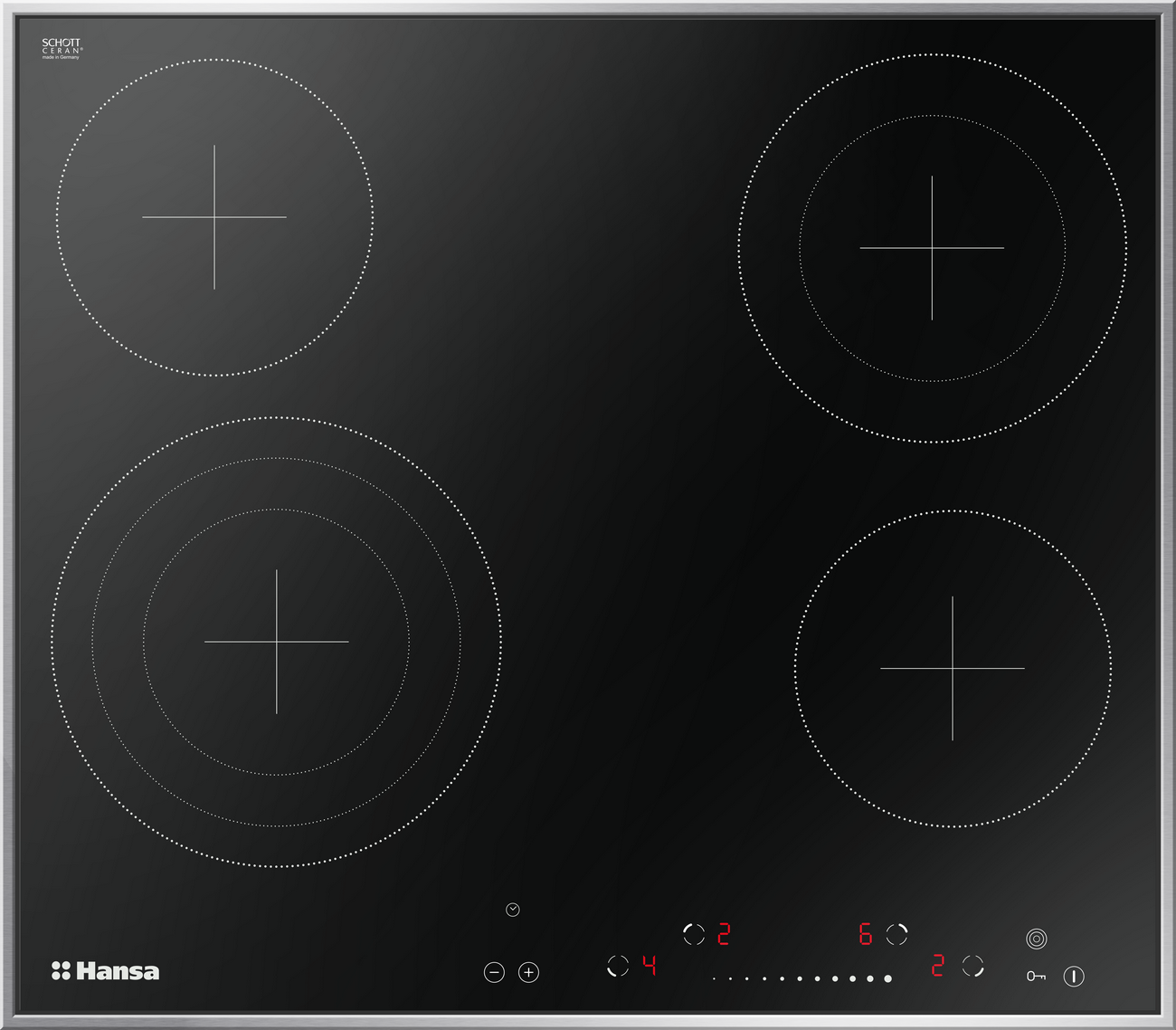 Варочная поверхность электрическая Hansa BHCI96808 черный