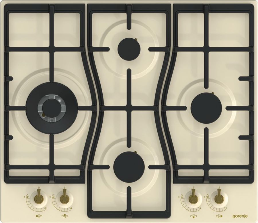 Варочная поверхность газовая Gorenje GW6D41CLI слоновая кость