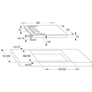 Варочная поверхность газовая Gorenje GW6D41CLI слоновая кость
