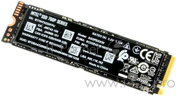 накопитель Intel SSD 128Gb M.2 760P Series SSDPEKKW128G8XT