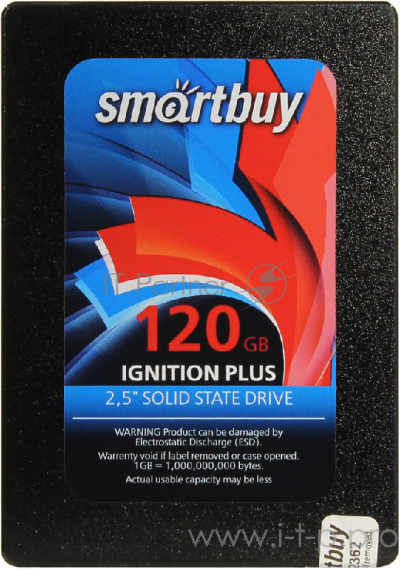 накопитель Smartbuy SSD 120Gb Ignition Plus SB120GB-IGNP-25SAT3 {SATA3.0, 7mm}