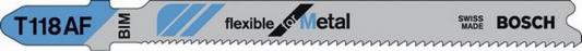 Набор пилок Bosch T 118 AF 2608634991 для лобзика, по металлу, 25 шт.