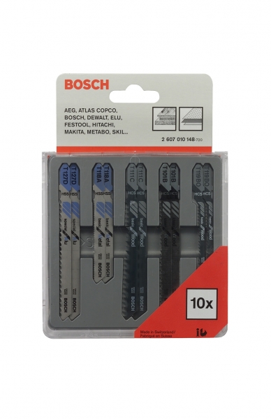 Пилки для лобзика Bosch 2607010148 10 шт. SET