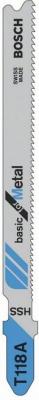 Пилки для лобзика Bosch 2608631013 5 шт. T 118 А, HSS