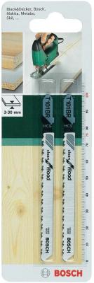 Пилки для лобзика Bosch 2609256724 2 шт. T101BR HCS